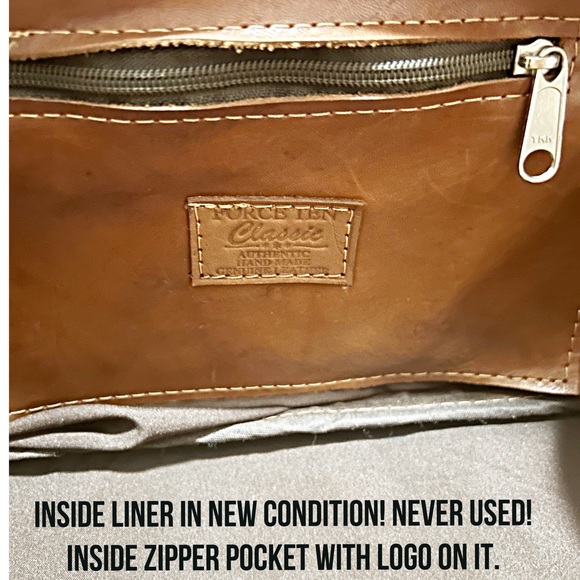 Force Ten Classic, Authentic Hand Made Genuine Leather Large Duffle Bag- UNISEX - Picture 3 of 10